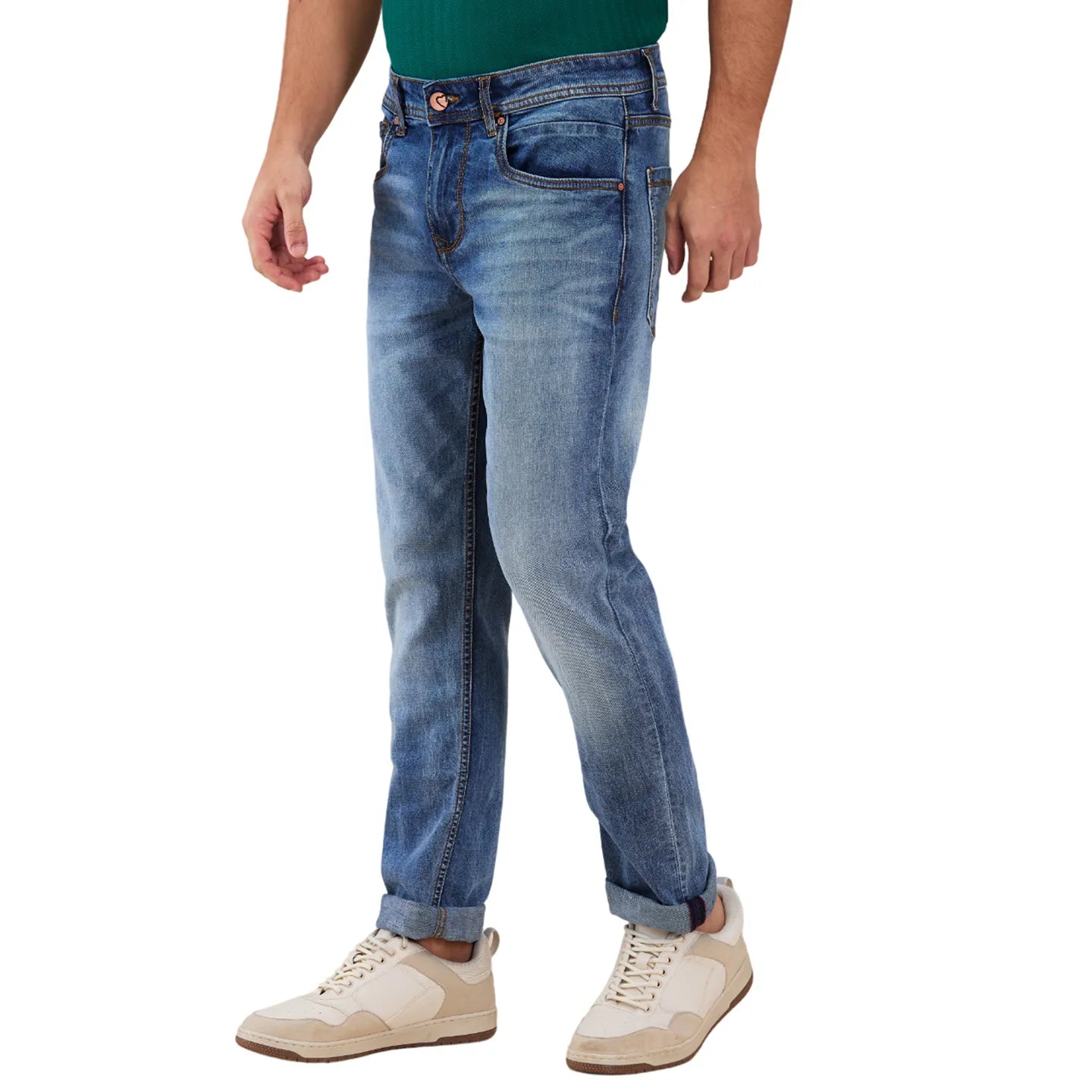Being Human Clothing Men Blue Solid Jeans