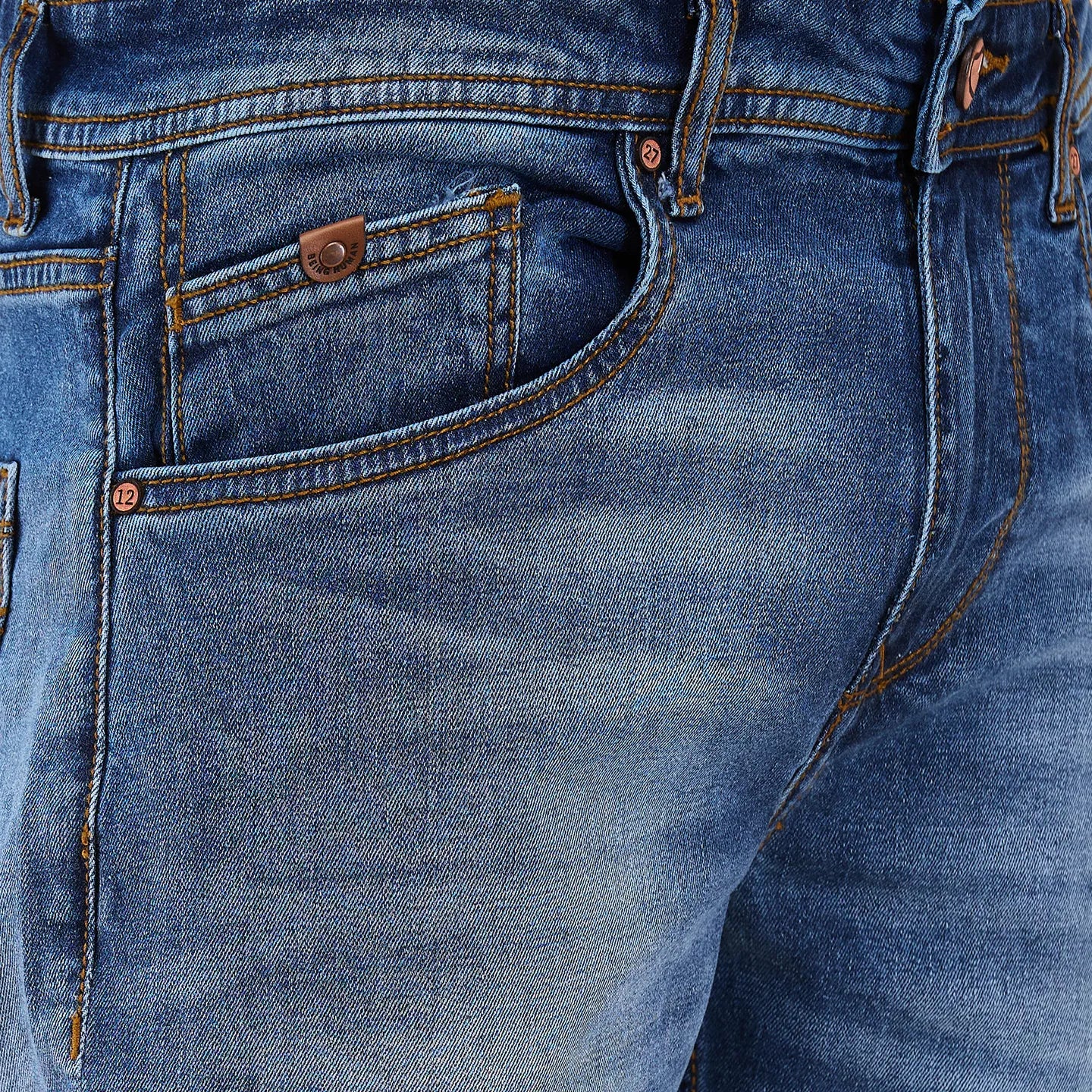 Being Human Clothing Men Blue Solid Jeans