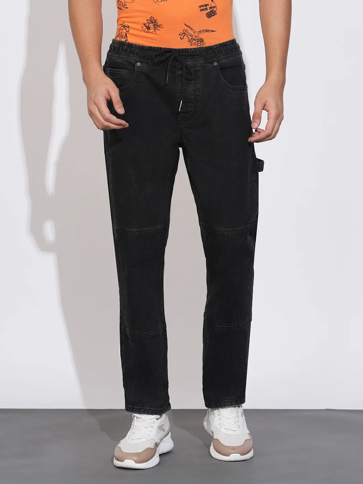 Black Jogger Fit For Men By Being Human Clothing