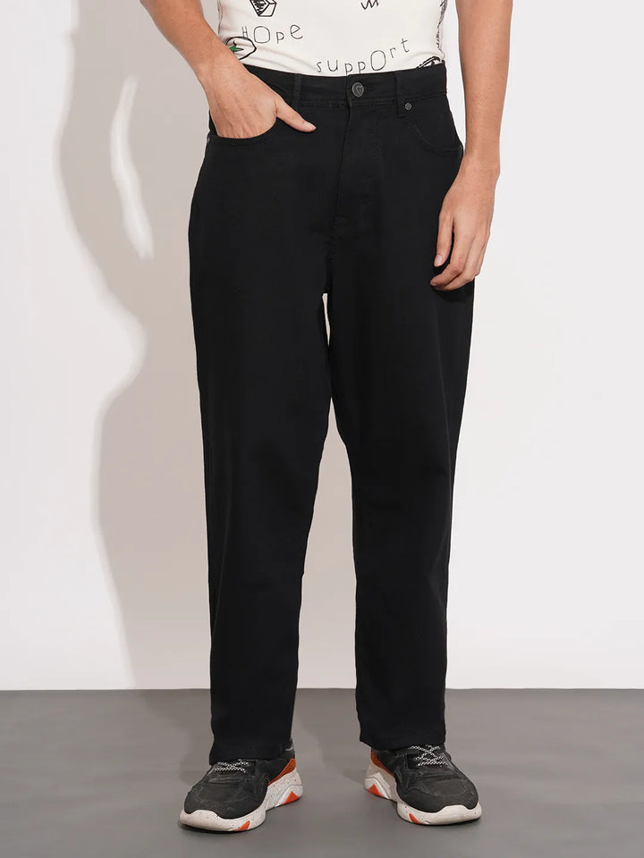 Black Radon-Anti Fit Denims for Men