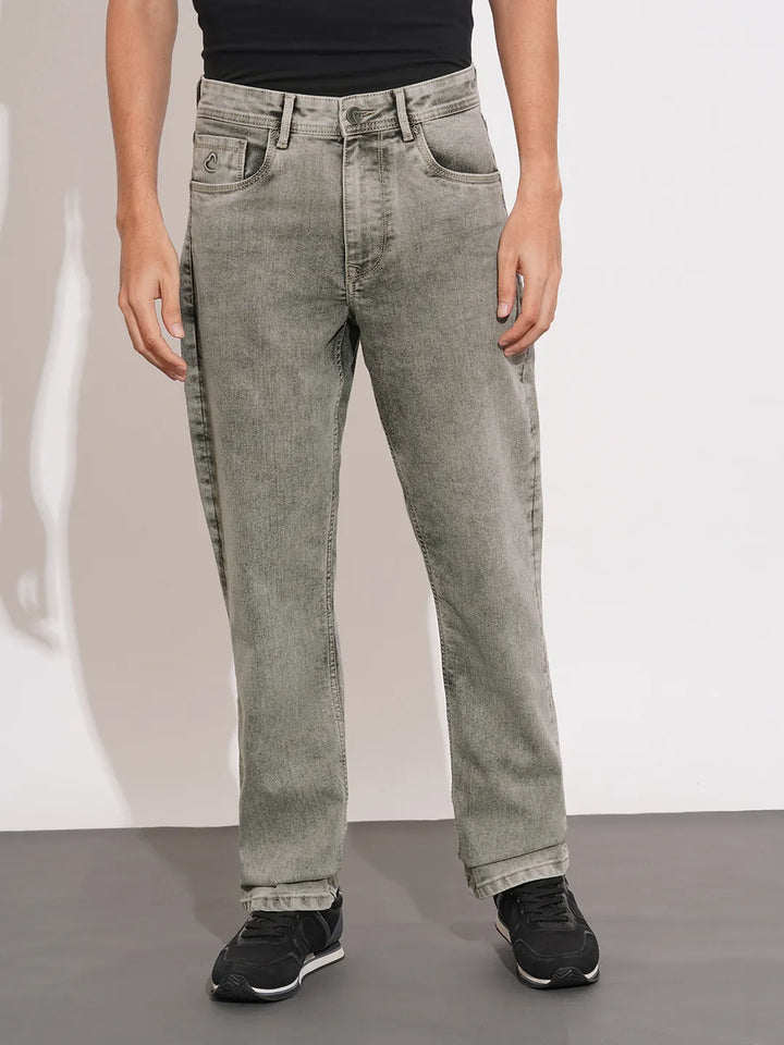 Grey Berylium-Boot Cut Fit Denims for Men by Being Human Clothing