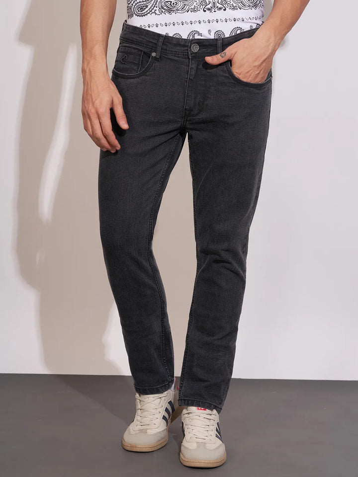 Black Helium-Skinny Fit Denims for Men by Being Human Clothing