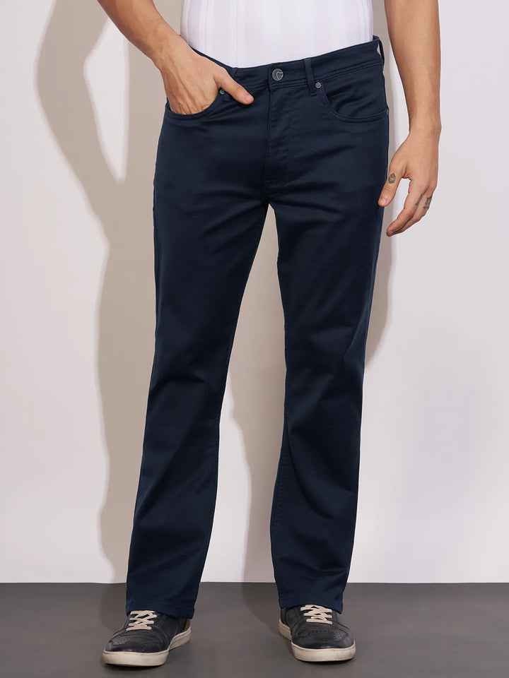 Blue Berylium-Boot Cut Fit Denims for Men by Being Human Clothing