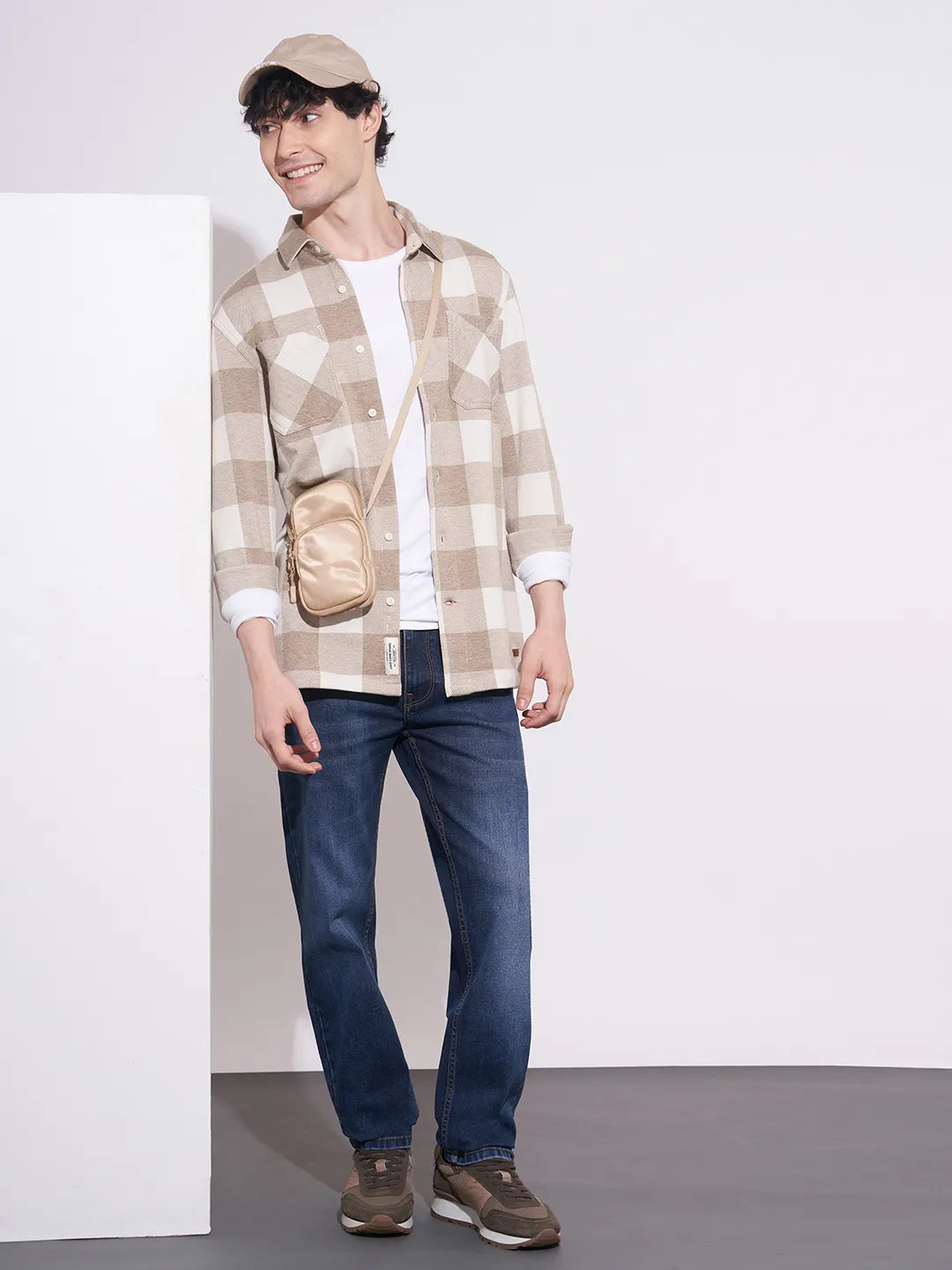 Men's Dark Blue Mid-Rise Straight Fit Jeans by Being Human Clothing