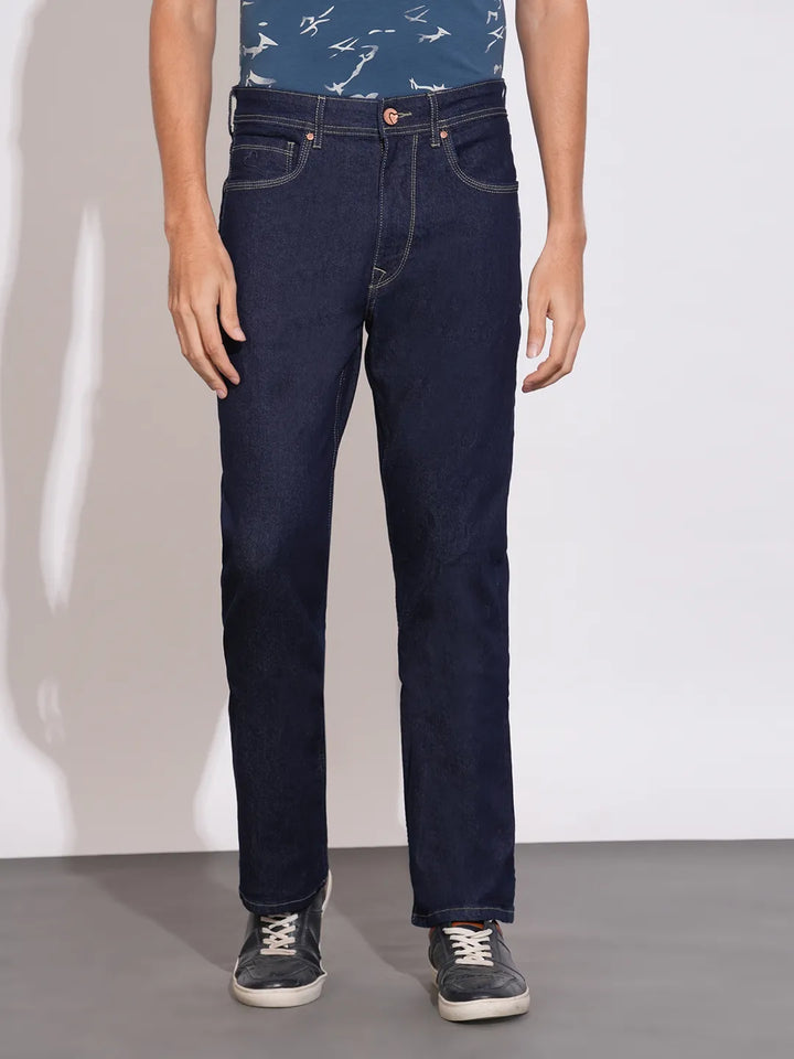 Blue Berylium-Boot Cut Fit Denims for Men by Being Human Clothing