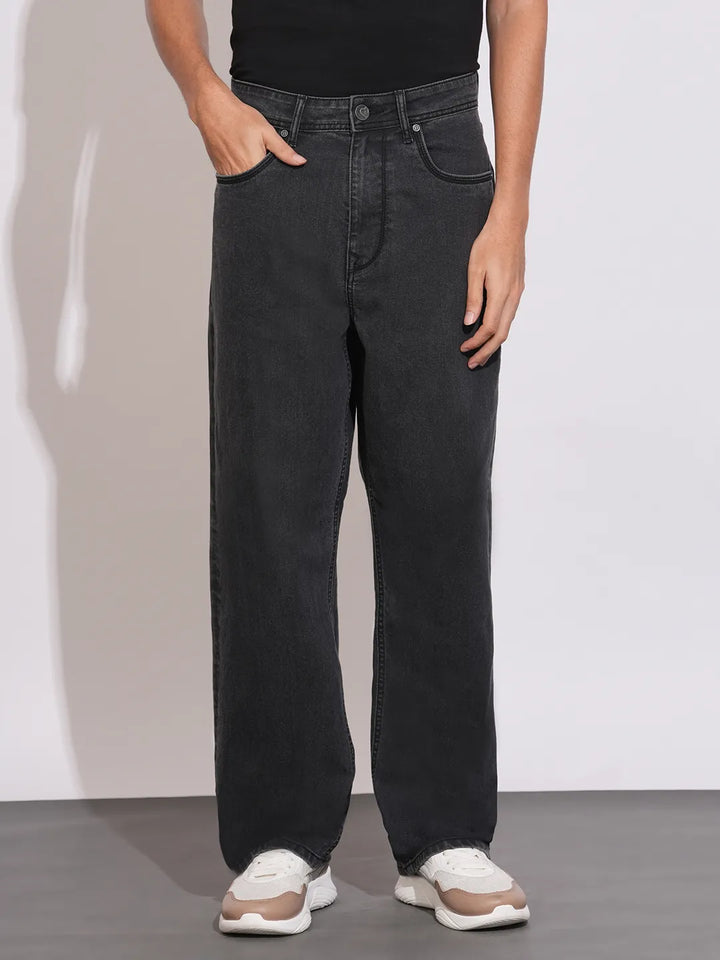 Black Radon-Anti Fit Denims for Men