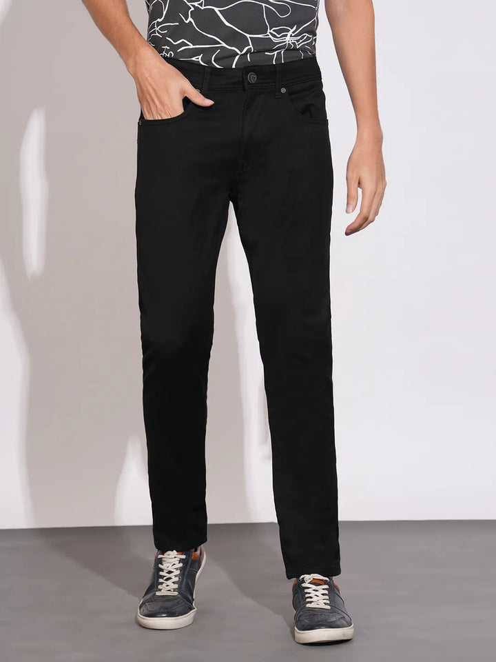 Black Helium-Skinny Fit Denims for Men by Being Human Clothing