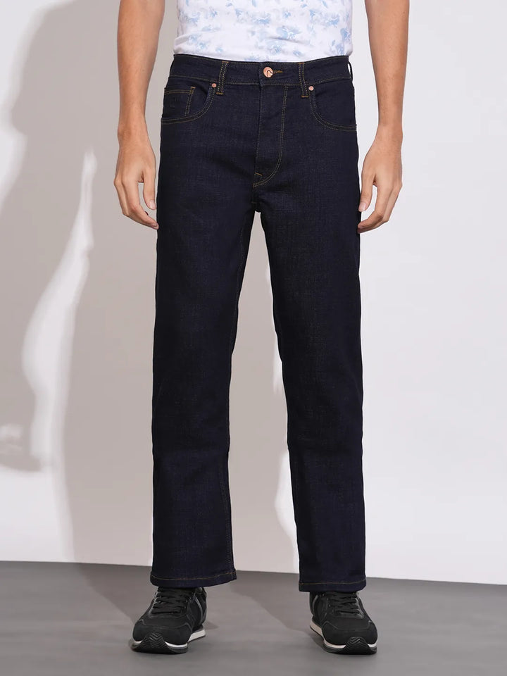 Blue Berylium-Boot Cut Fit Denims for Men by Being Human Clothing