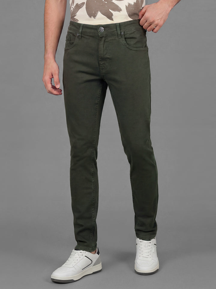 Green Skinny Fit Men's Jeans