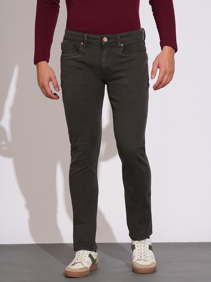 Green Neon-Slim Fit  Denims for Men by Being Human Clothing