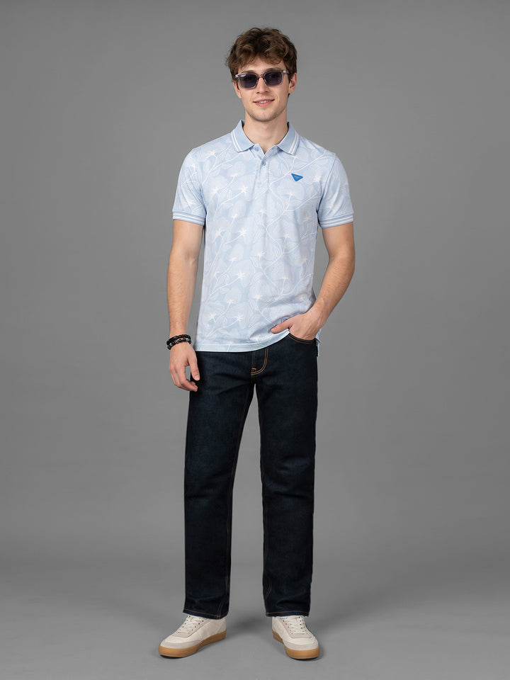 Navy Straight Fit Cotton Blend Mid Rise Men's Denims by Being Human Clothing