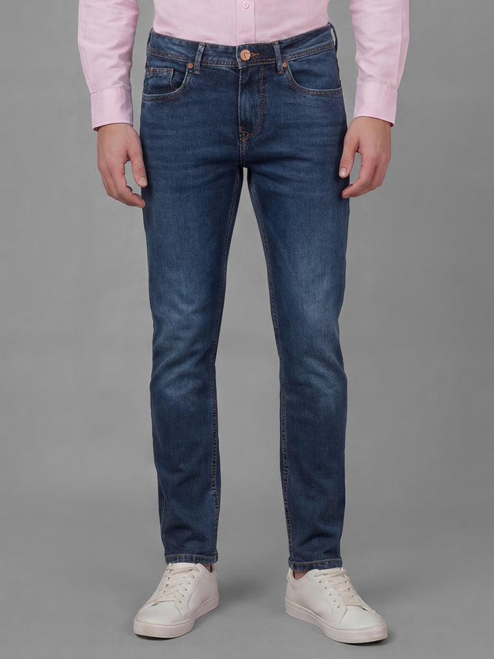 Dark Blue Slim Fit Men's Jeans