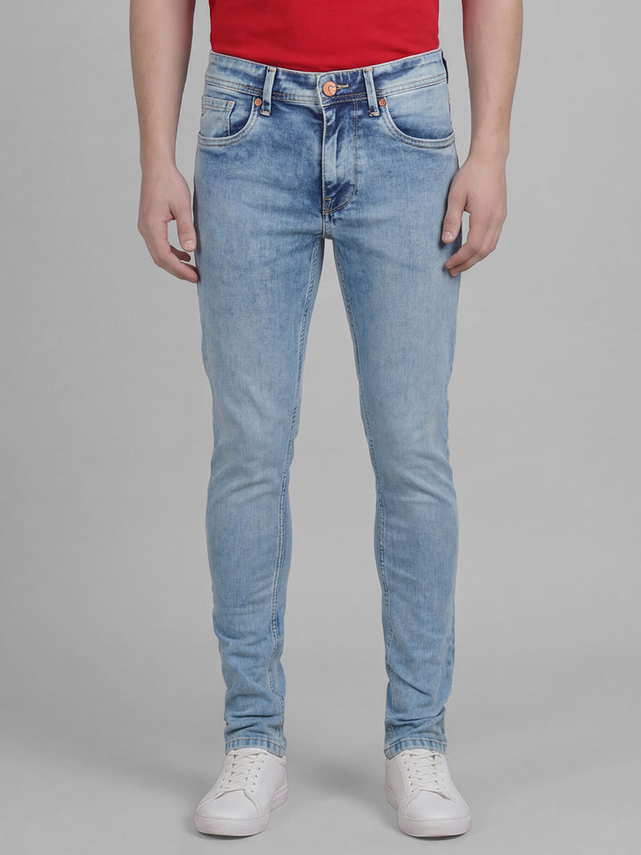 Light Blue Skinny Fit Men's Jeans