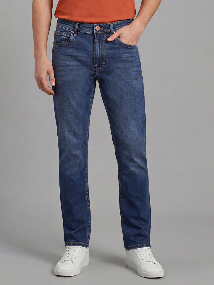 Dark Blue Boot Cut Fit Men's Jeans