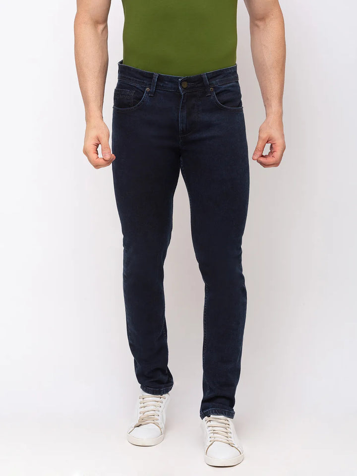 Blue Skinny Fit Denim for Men