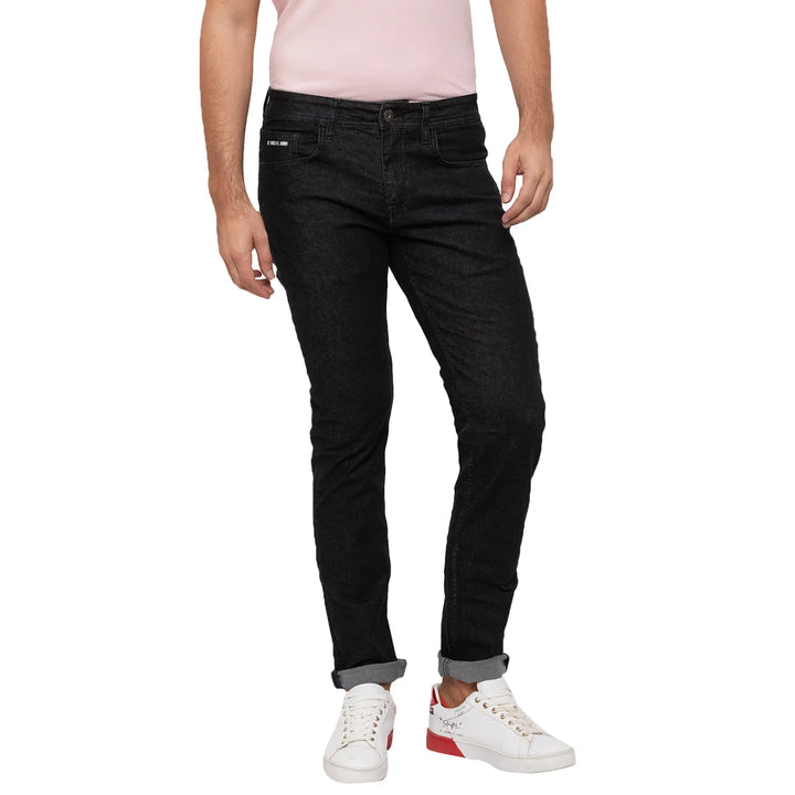 Black Slim Fit Denim for Men