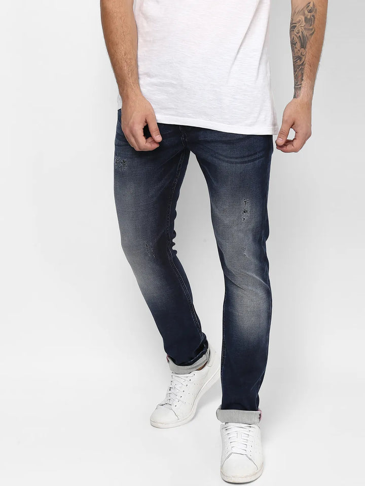 Blue Skinny Fit Denim for Men