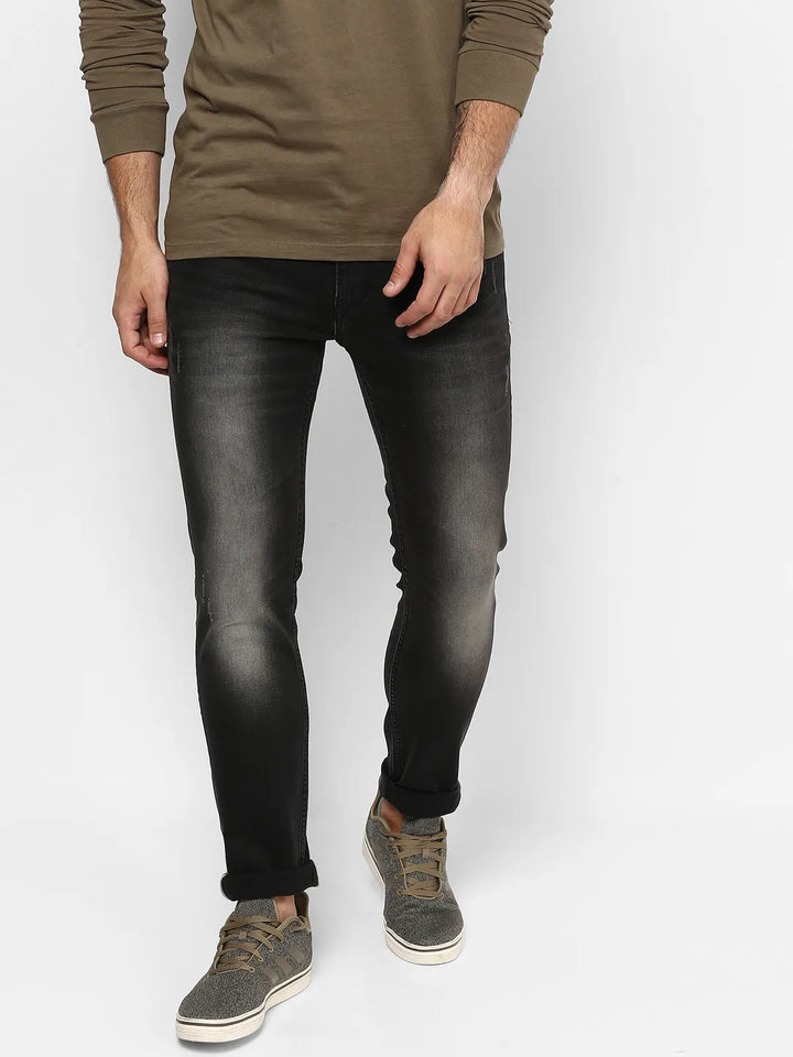 Grey Skinny Fit Denim for Men