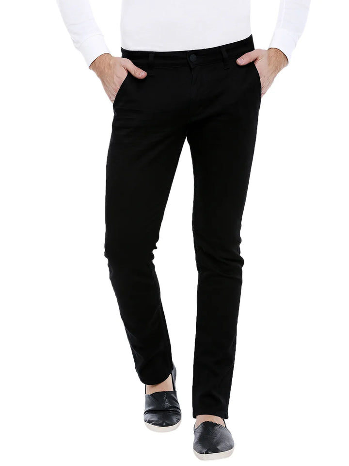 Black Slim Fit Denim for Men