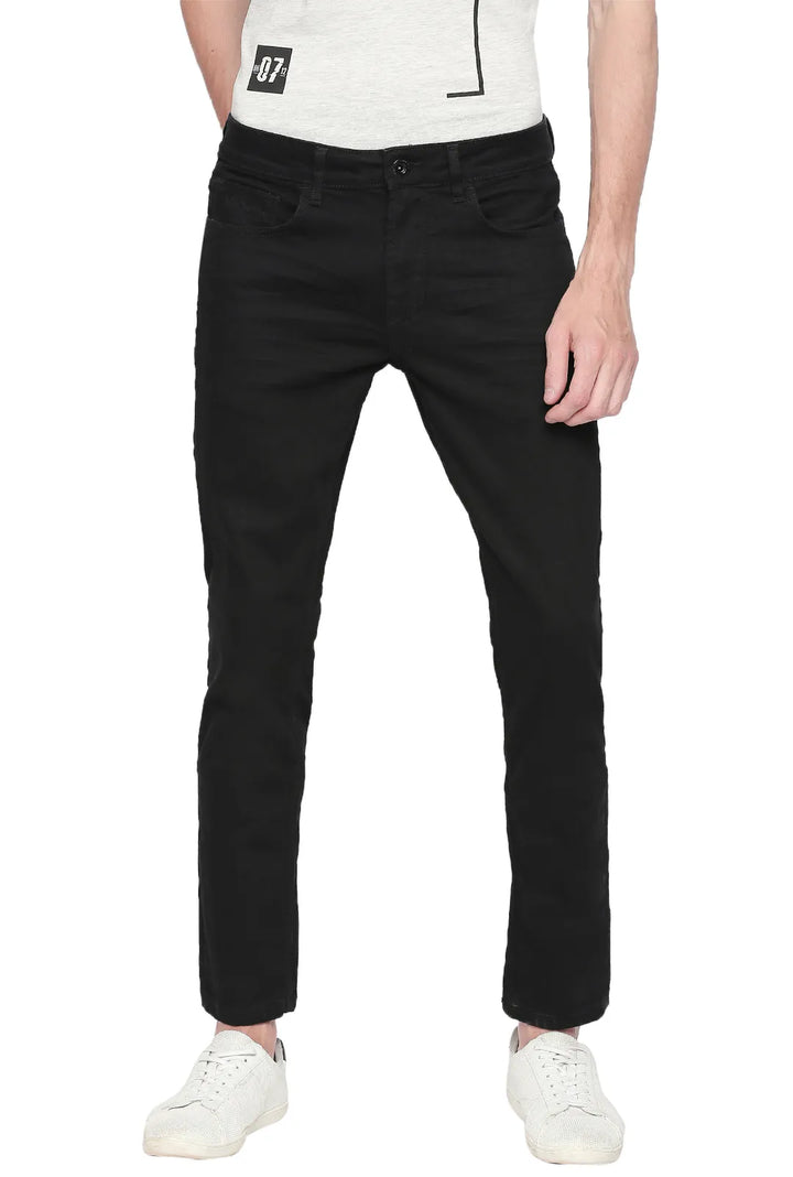 Black Slim Fit Denim for Men