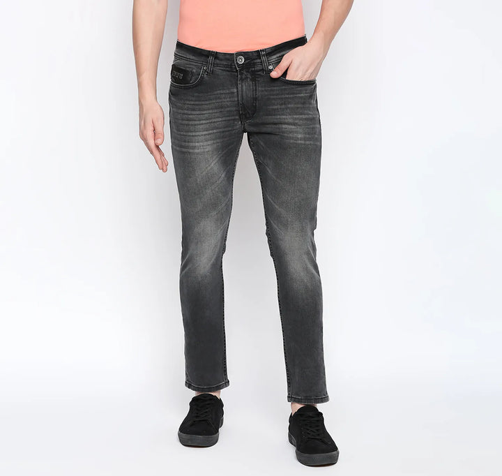 Grey Skinny Fit Denim for Men