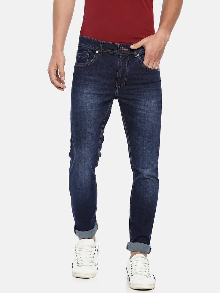 Blue Skinny Fit Denim for Men