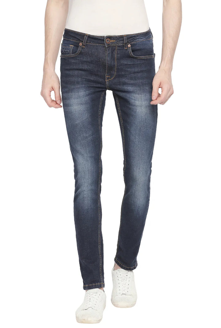 Blue Skinny Fit Denim for Men