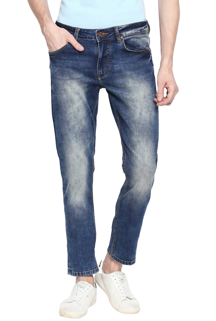 Blue Skinny Fit Denim for Men