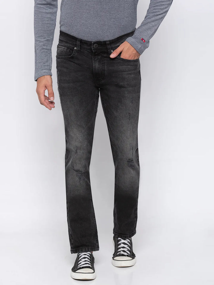 Grey Skinny Fit Denim for Men