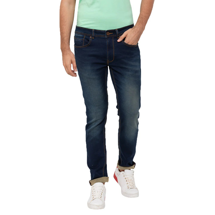 Blue Skinny Fit Denim for Men