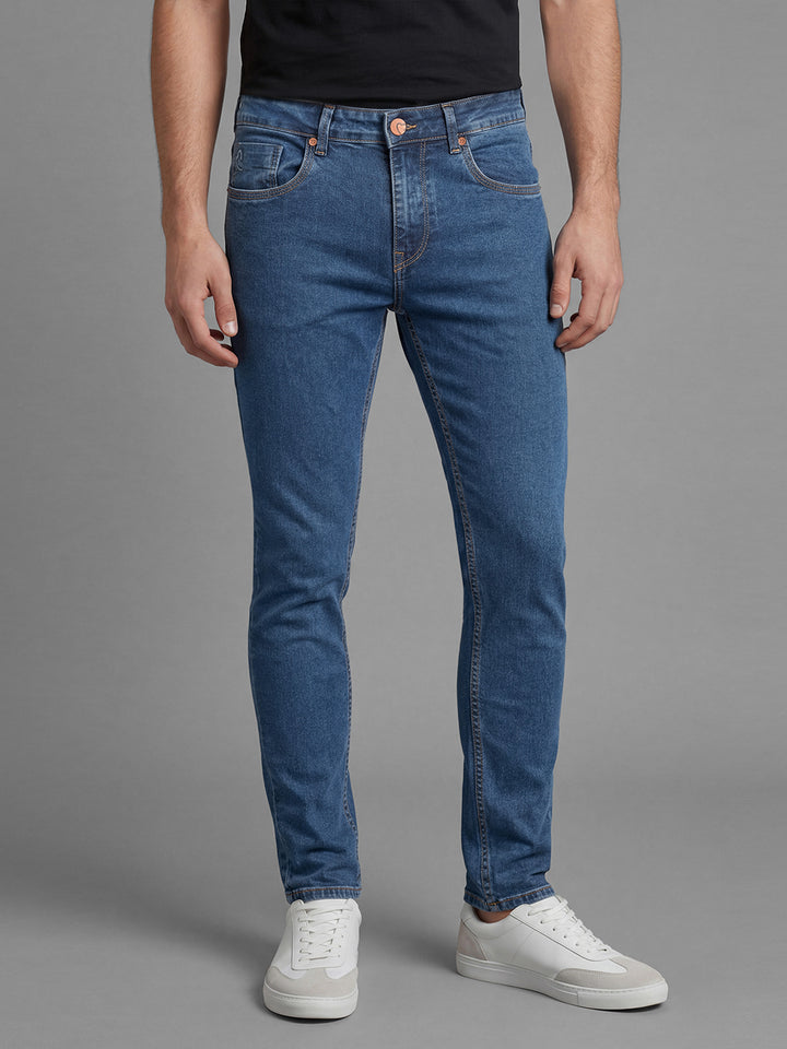 Dark Blue Skinny Fit  Men's Jeans