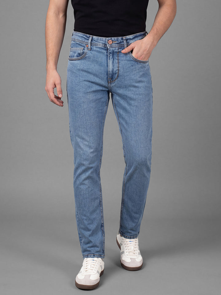 Black Barrel Fit Pure Cotton Mid Rise Men's Denims by Being Human Clothing