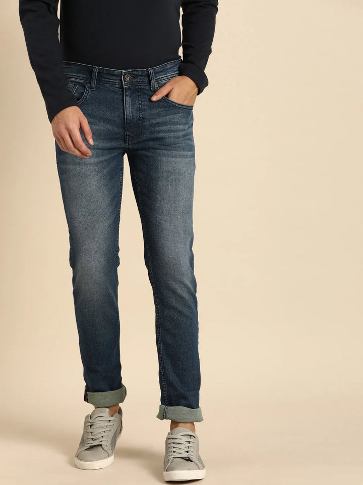 Blue Skinny Fit Denim for Men