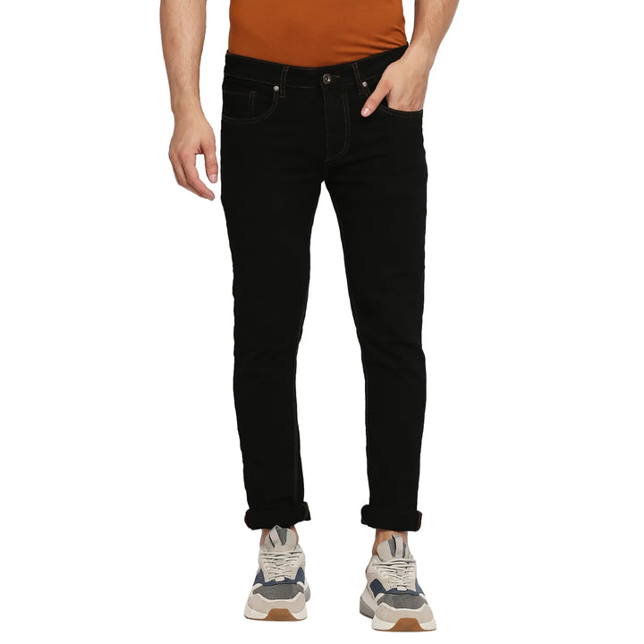 Black Skinny Fit Denim for Men