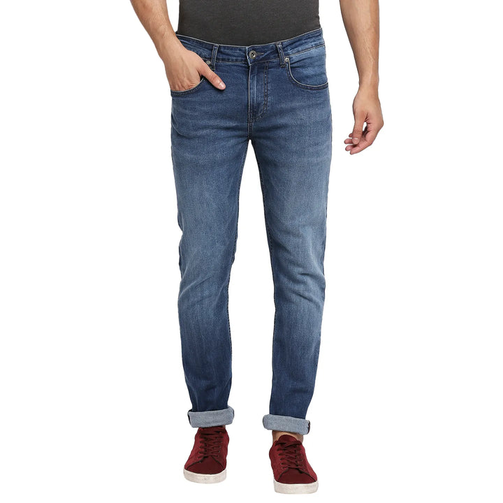 Blue Skinny Fit Denim for Men