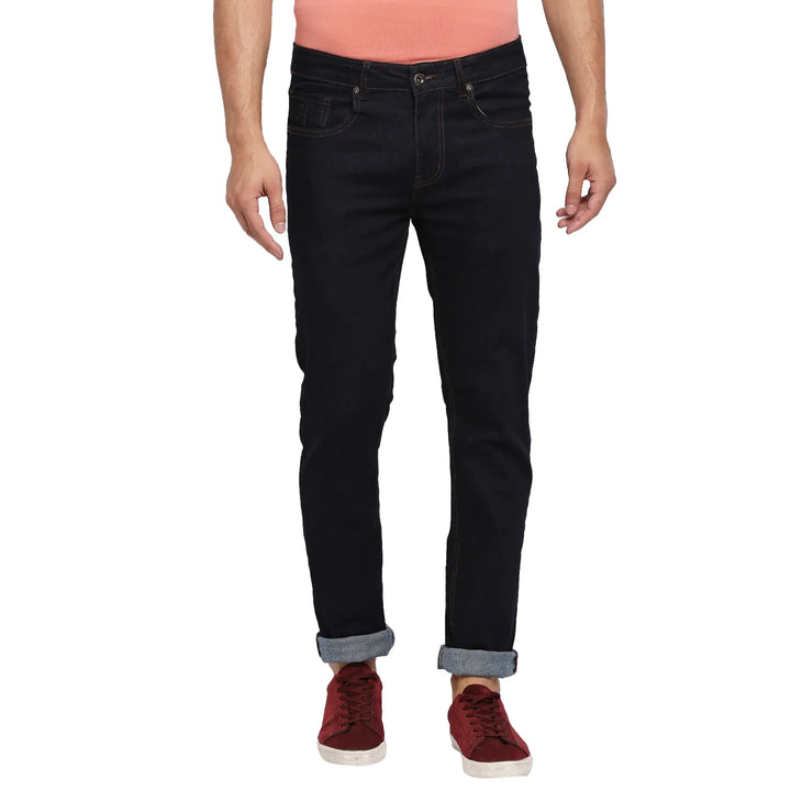 Blue Slim Fit Denim for Men