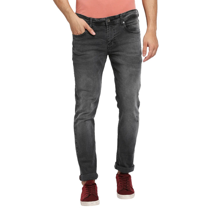 Grey Skinny Fit Denim for Men