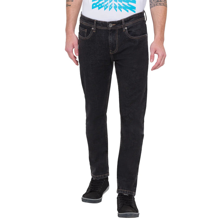 Grey Slim Fit Denim for Men