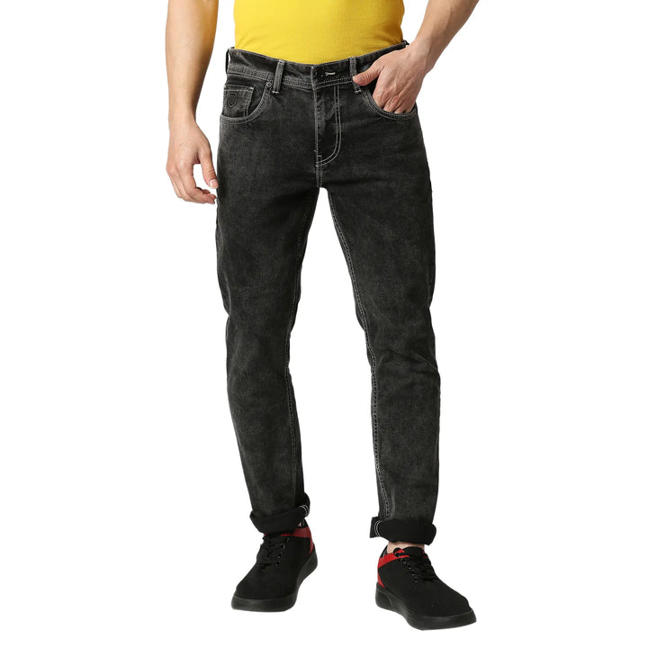 Grey Skinny Fit Denim for Men