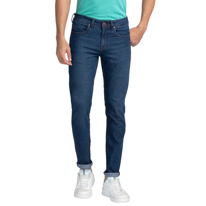 Blue Skinny Fit Denim for Men by Being Human Clothing