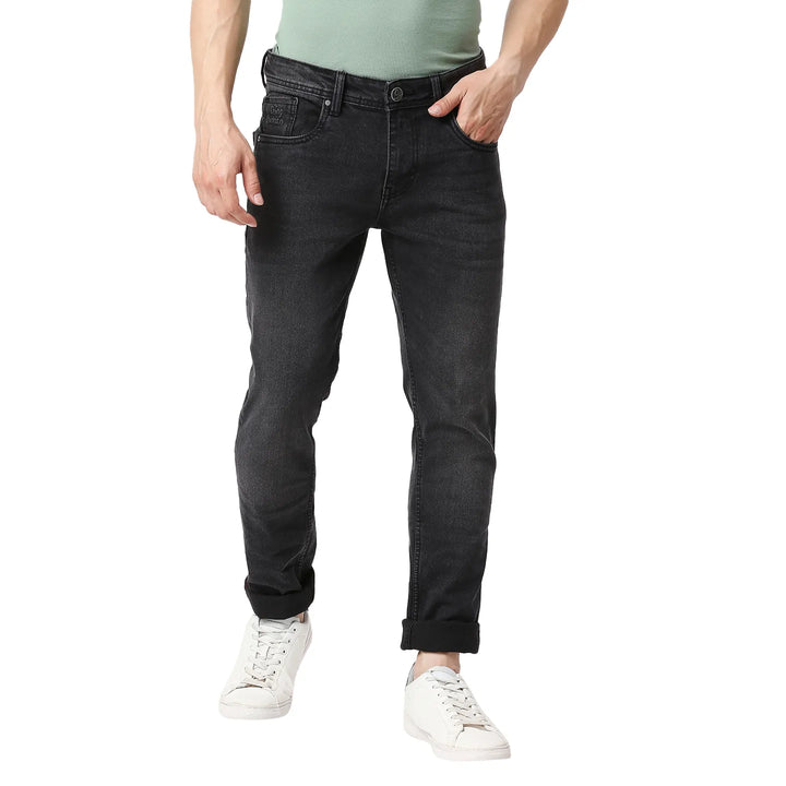 Black Skinny Fit Denim for Men