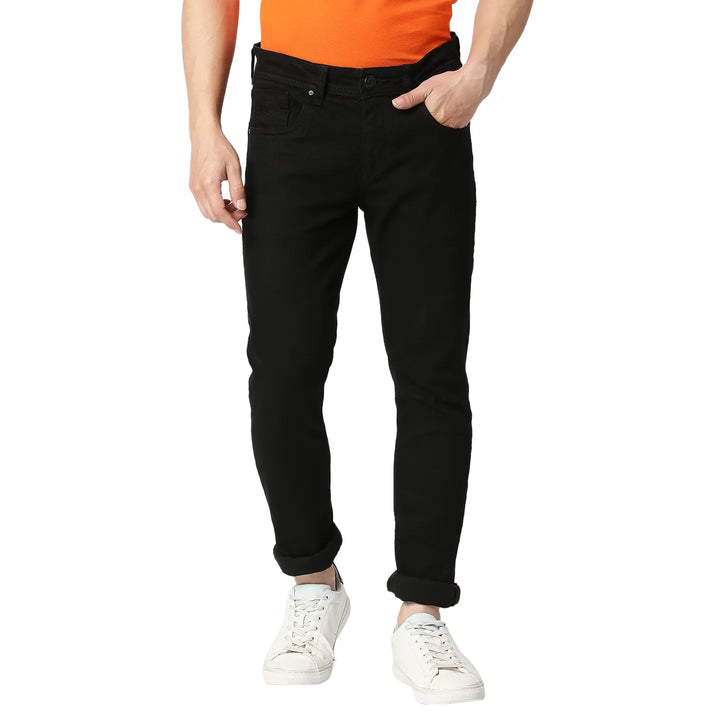 Black Skinny Fit Denim for Men