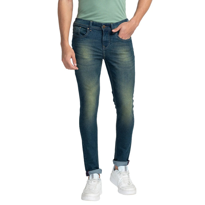 Blue Skinny Fit Denim for Men