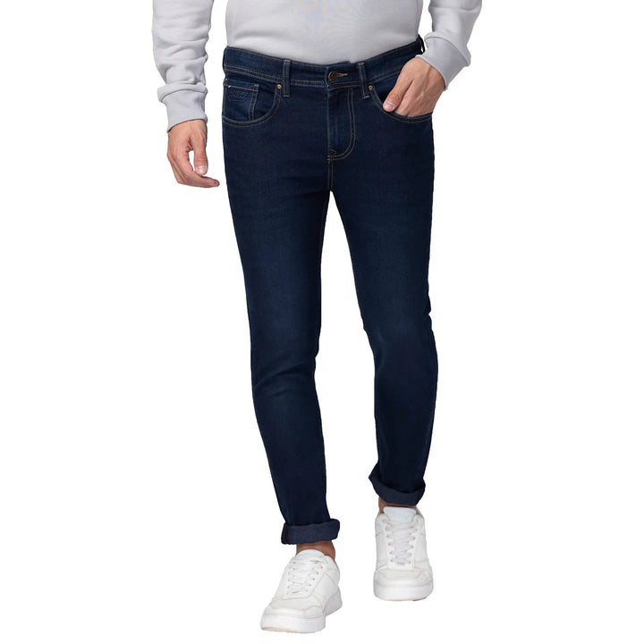 Blue Skinny Fit Denim for Men by Being Human Clothing