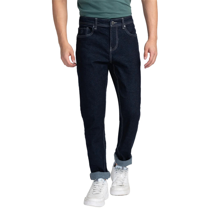Blue Slim Fit Denim for Men