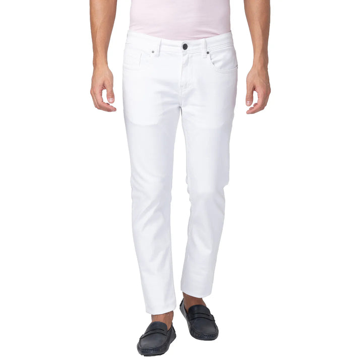 White Slim Fit Denim for Men