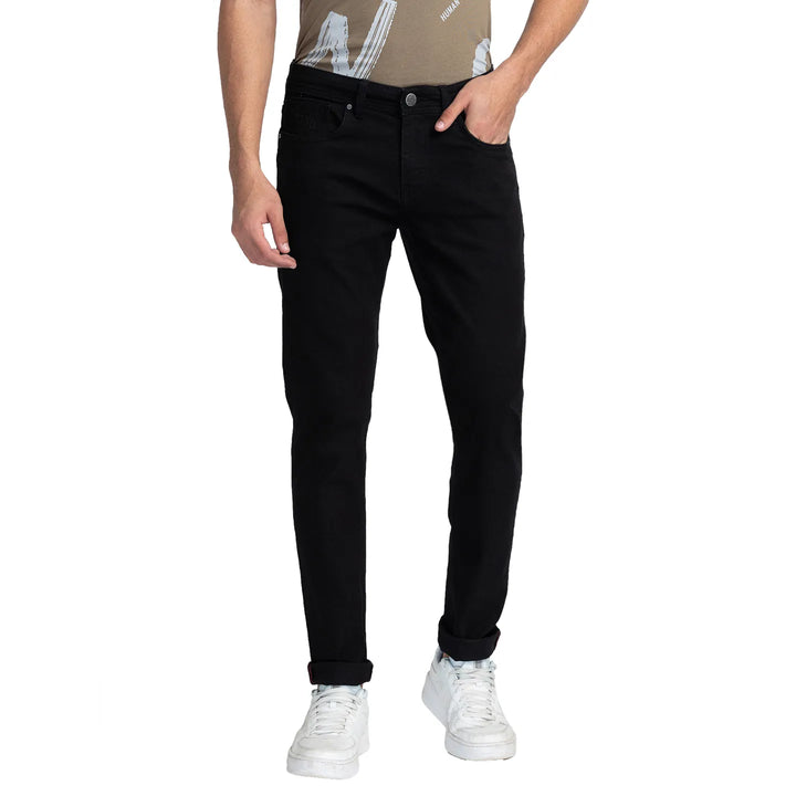 Black Slim Fit Denim for Men