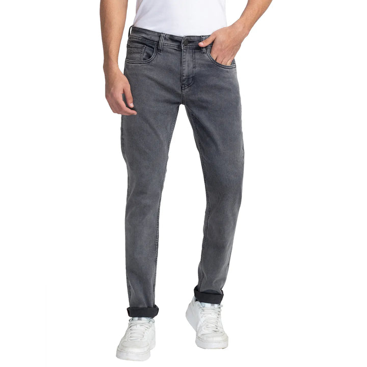 Grey Skinny Fit Denim for Men