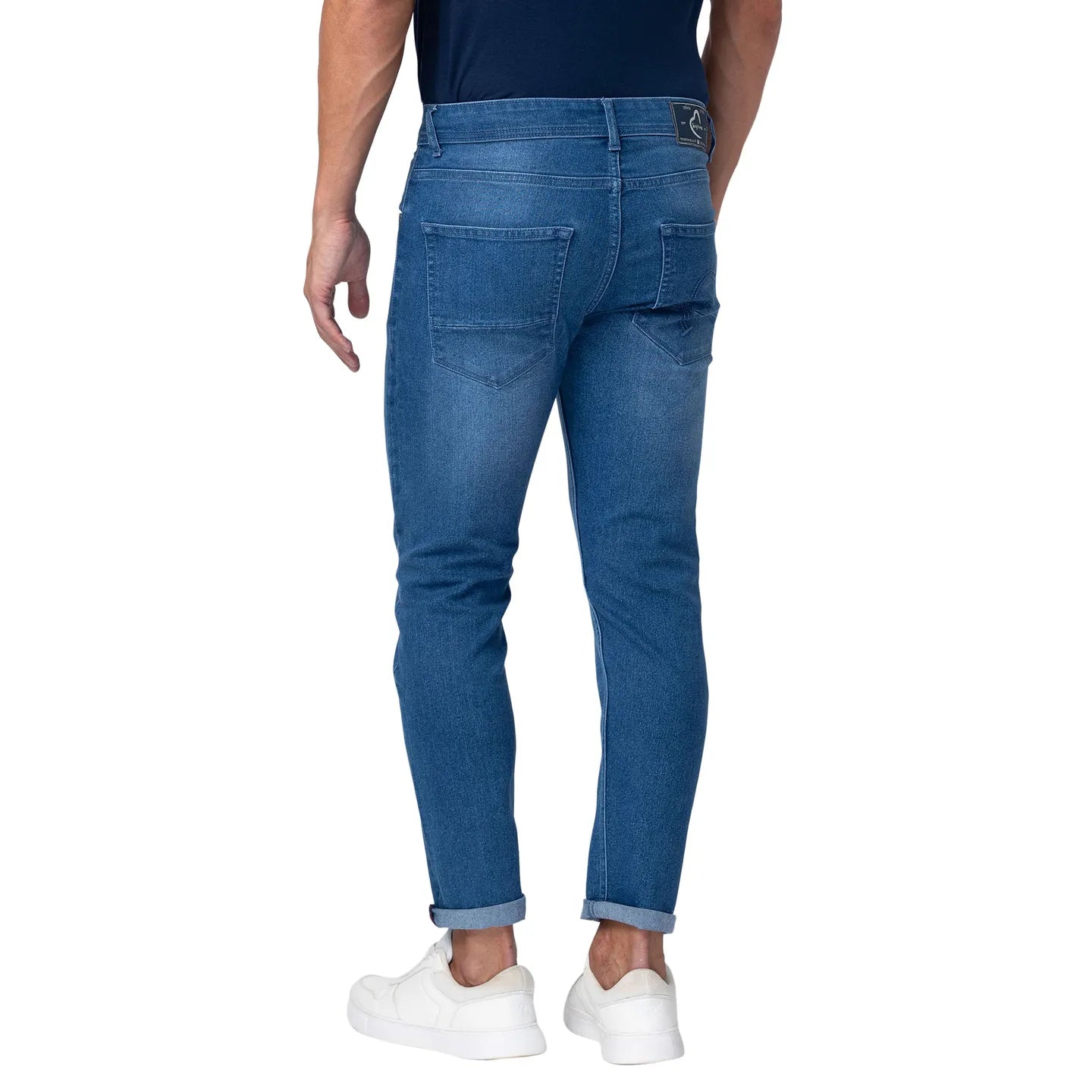 Blue Cropped Fit Men's Denims by Being Human Clothing
