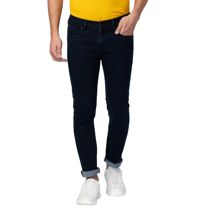 Blue Slim Straight Fit Men's Denims